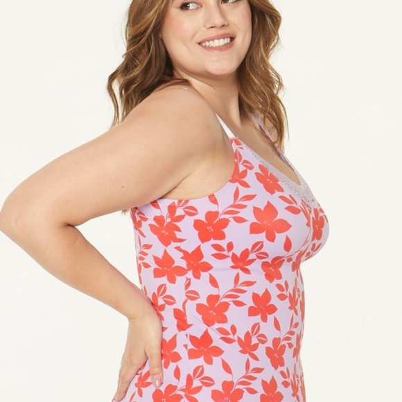 Ruby Ribbon - Diva Lace Cami Red Hibiscus - Picture 2 of 6